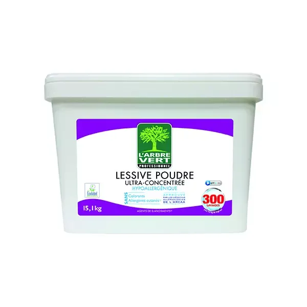Lessive Poudre Arbre Vert concentrée Ecologique 15 kg