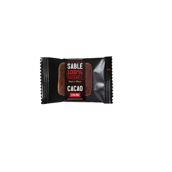 CARRE CACAO SABLE EXTRA BRUT en sachet individuel Poids Net 1 kg