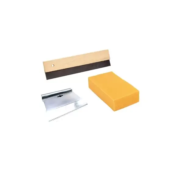 Kit joint carrelage Eponge Raclette et Peigne à colle