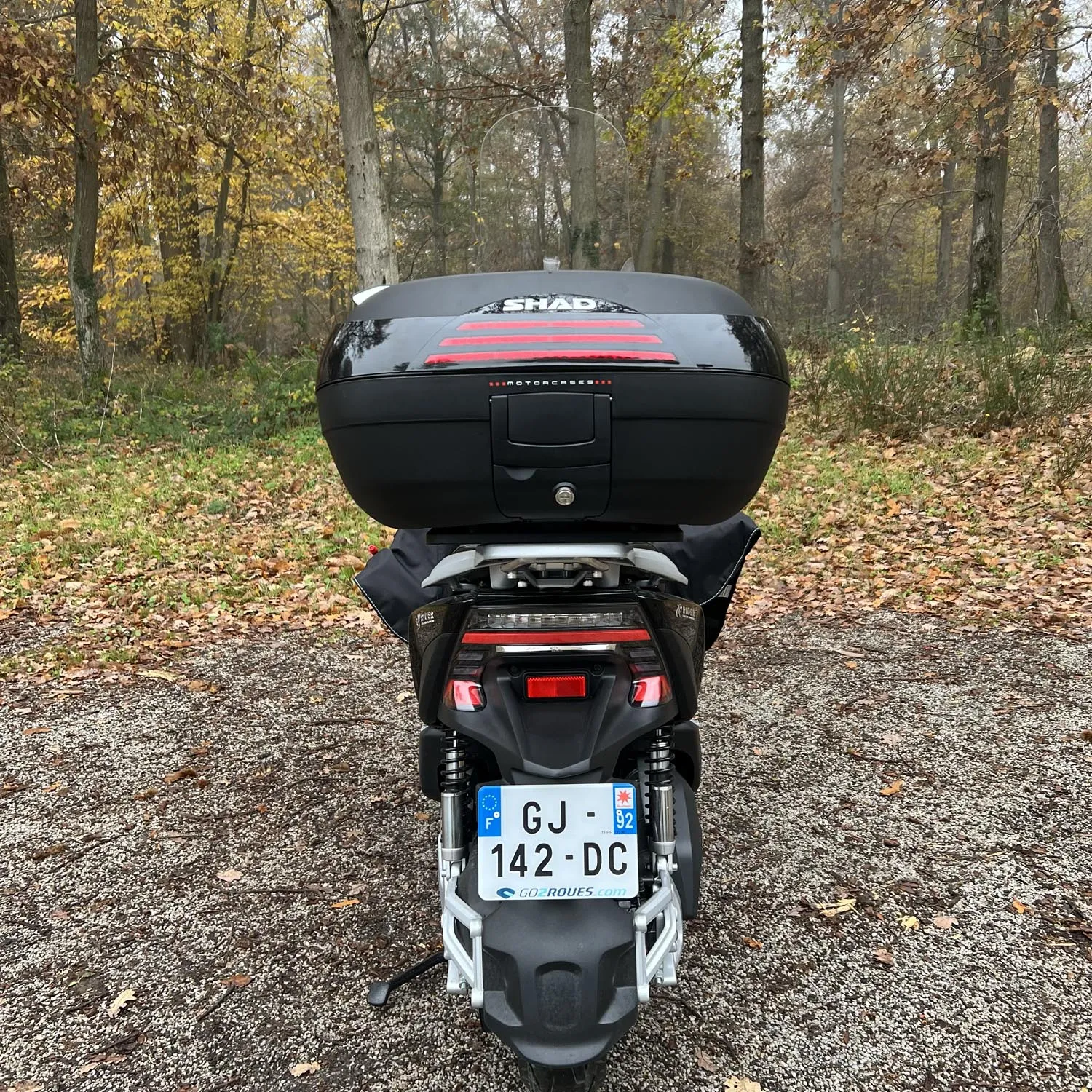 Rider 3RS+ 2022 Noir – occasion 84 km avec support et top case Shad 46L – Image 4