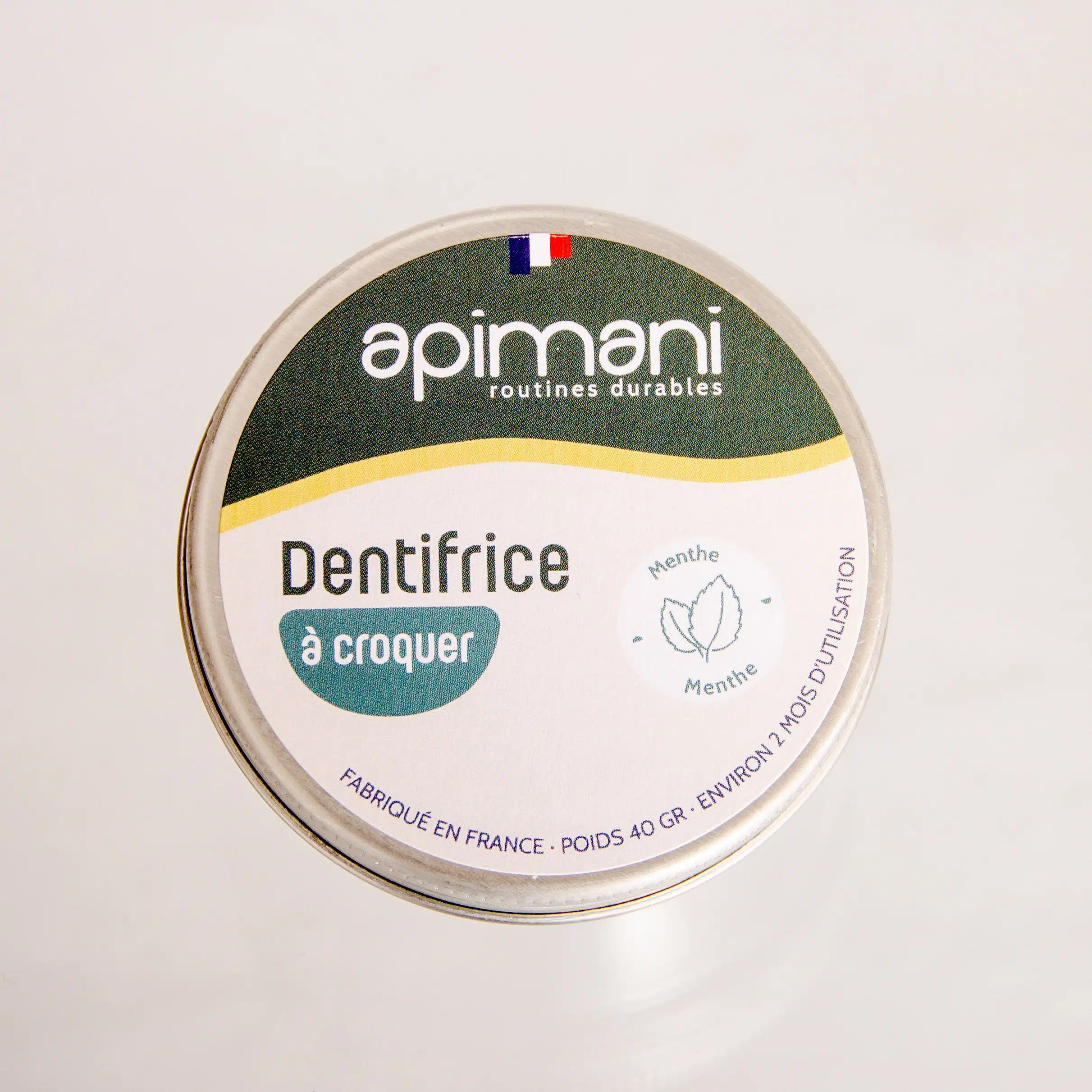 Dentifrice solide pastilles à croquer – Apimani – Image 2