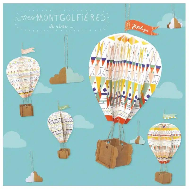 Kit créatif enfant – Mes Montgolfières à créer – JEUX – Pirouette Cacahouète – Image 8