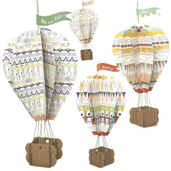 Kit créatif enfant – Mes Montgolfières à créer – JEUX – Pirouette Cacahouète – Image 3