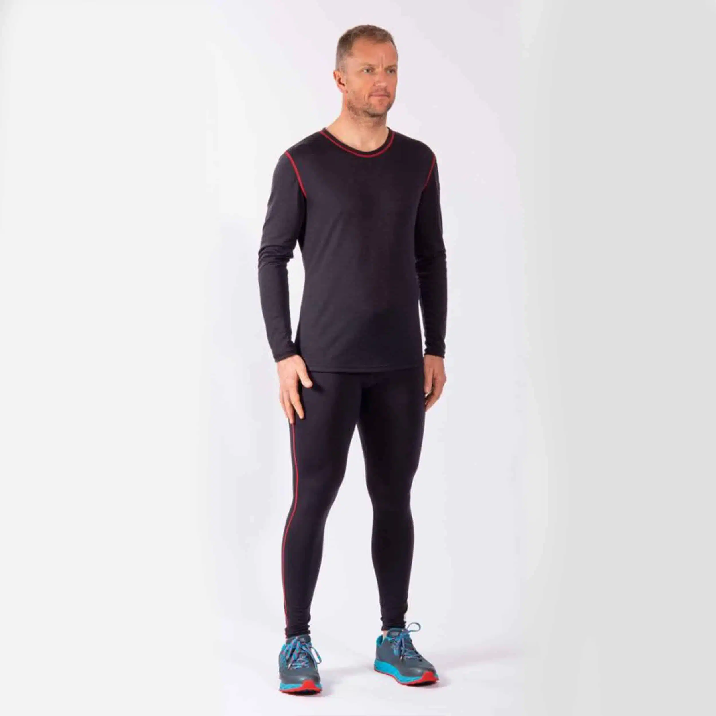 Sous vêtement thermique en laine mérinos – Temps chaud – Bleu nuit – Homme – OGARUN – Image 4