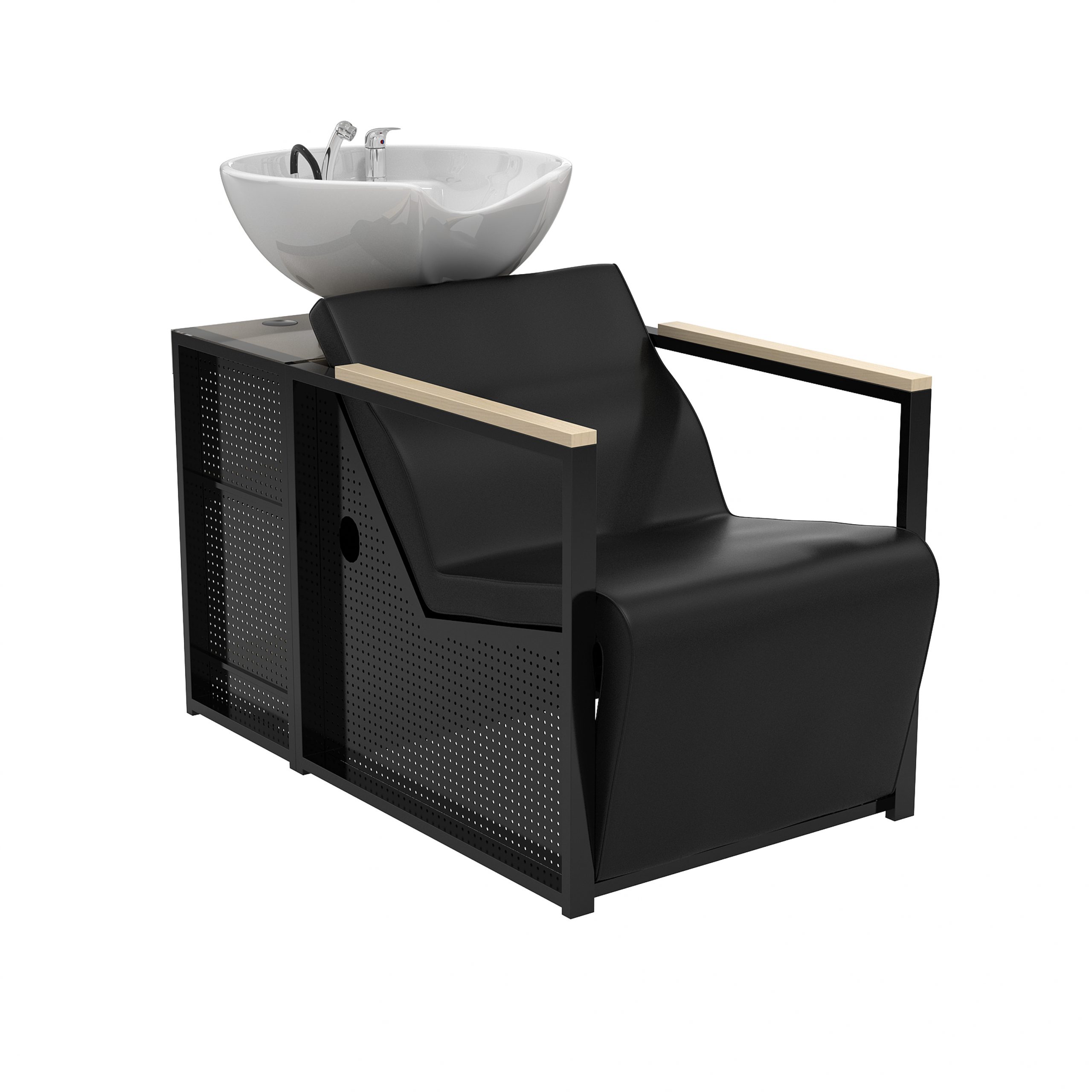 Bac à shampoing BOLY UP avec relève pieds électrique – Image 2