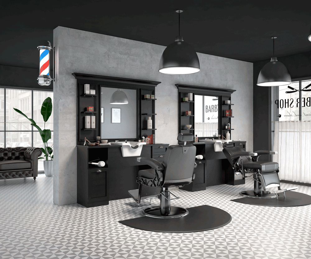 Coiffeuse barbier VERNE BLACK – Image 3