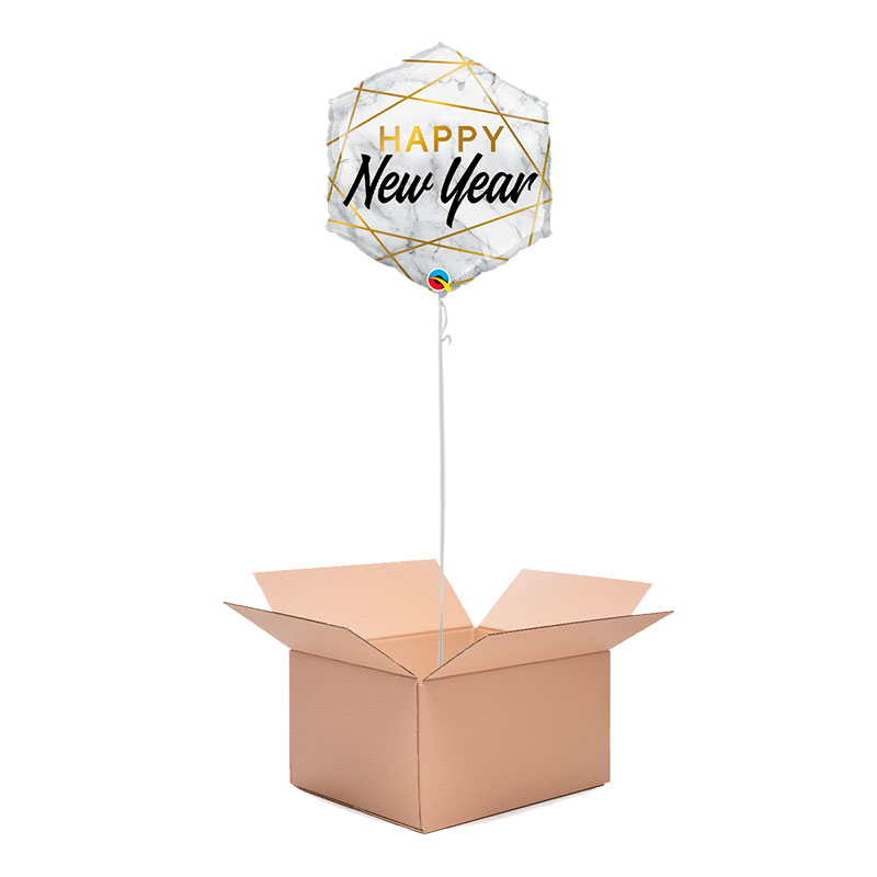 Ballon Happy New Year Marbre