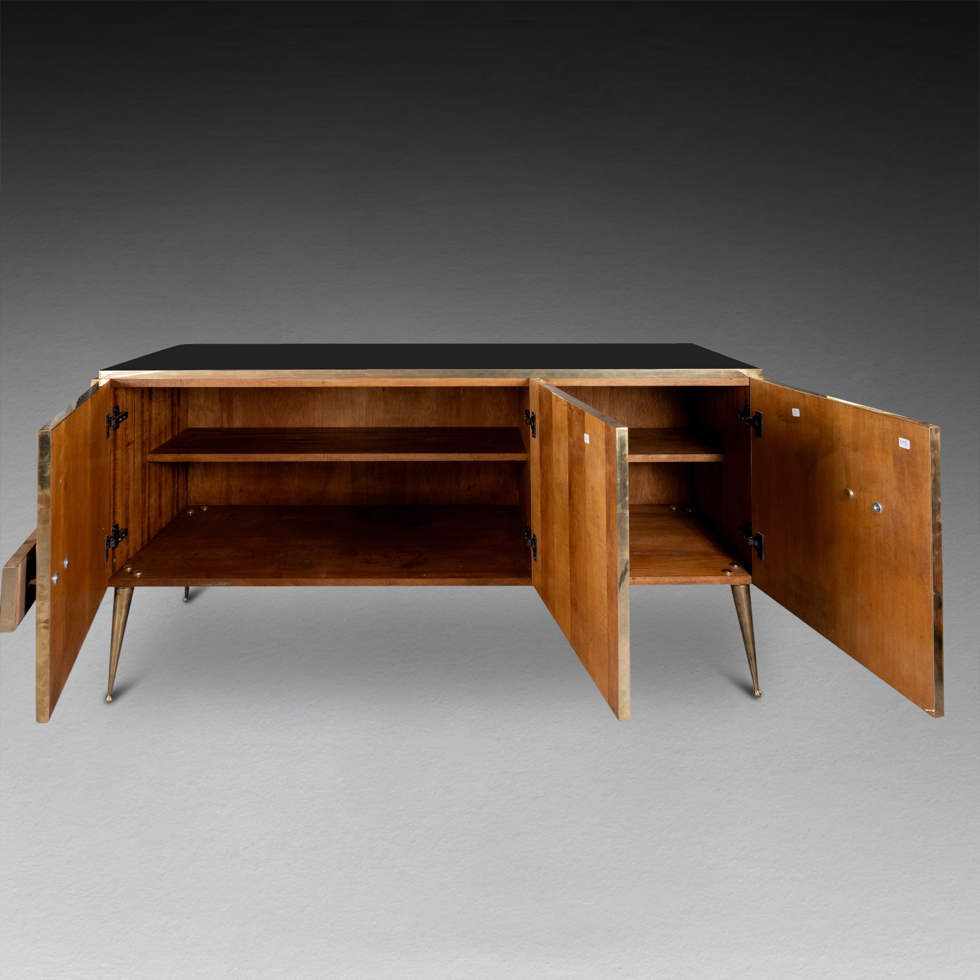 Enfilade en verre Murano noire, XXe siècle – Image 4