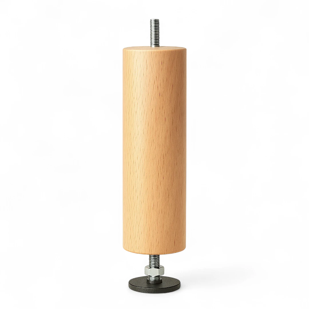 Pied de lit central 20 A 25 cm Margot : support réglable incontournable pour votre sommier